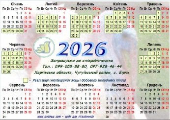 План реалізації домашньої птиці на 2023 рік